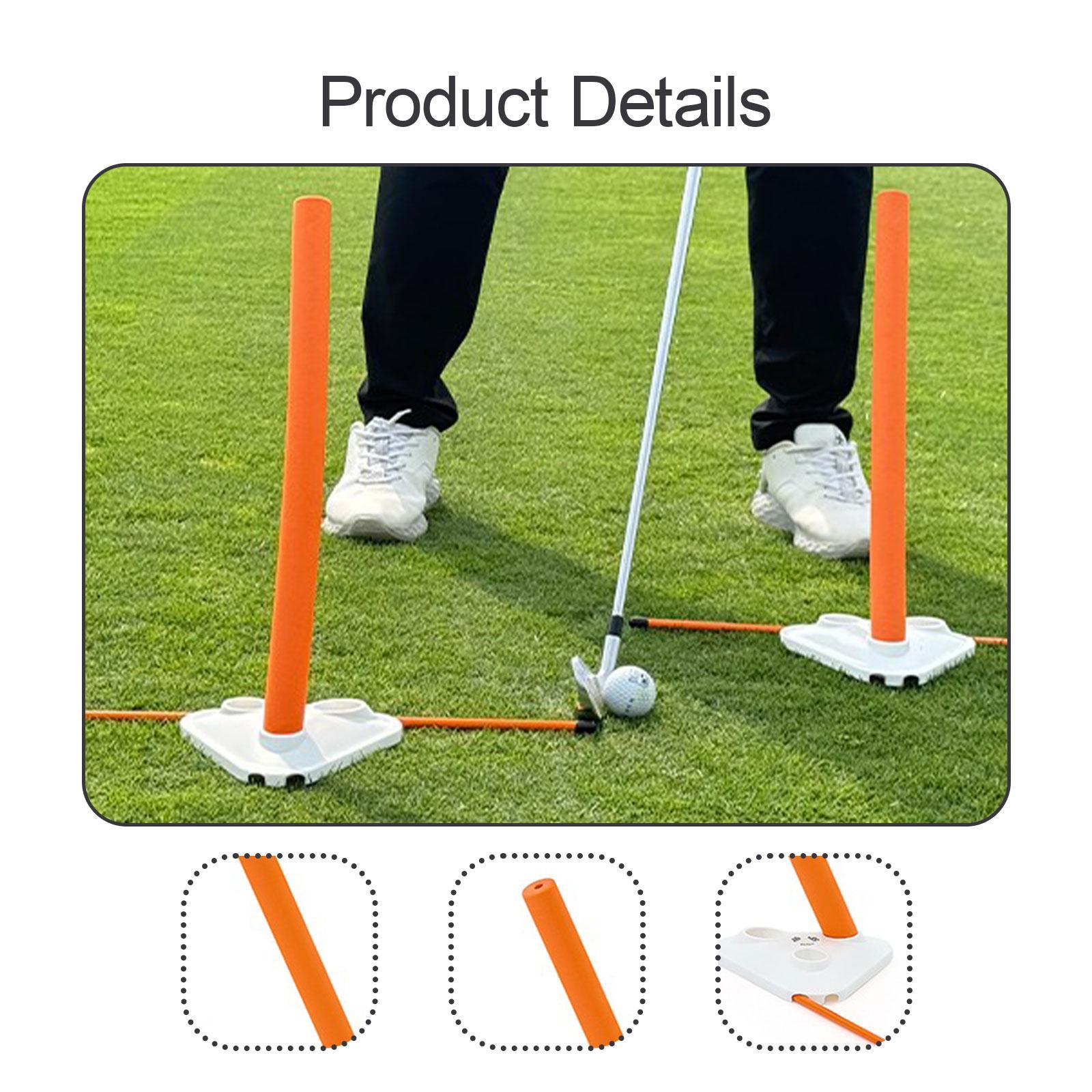 Alignment Stick Set - Indoor Outdoor Golf Swing Trainer with