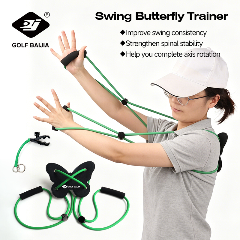 Alignment Stick Set - Swinging Butterfly Rotating Trainer, Golf Swing