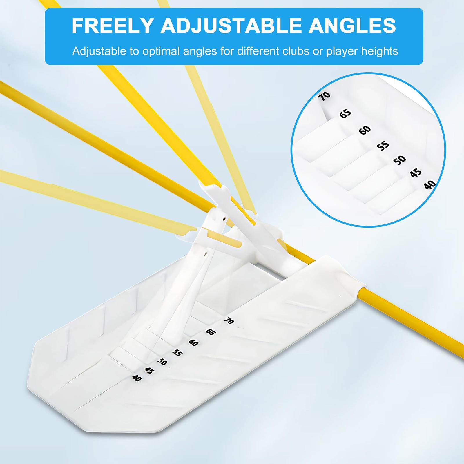 Adjustable Golf Swing Trainer  - Alignment Stick Set review and price
